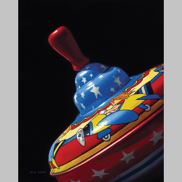 Toy Top with Airplane Motif oil painting